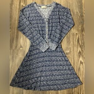 NWOT Everleigh Women’s Small Blue/Gray Dress